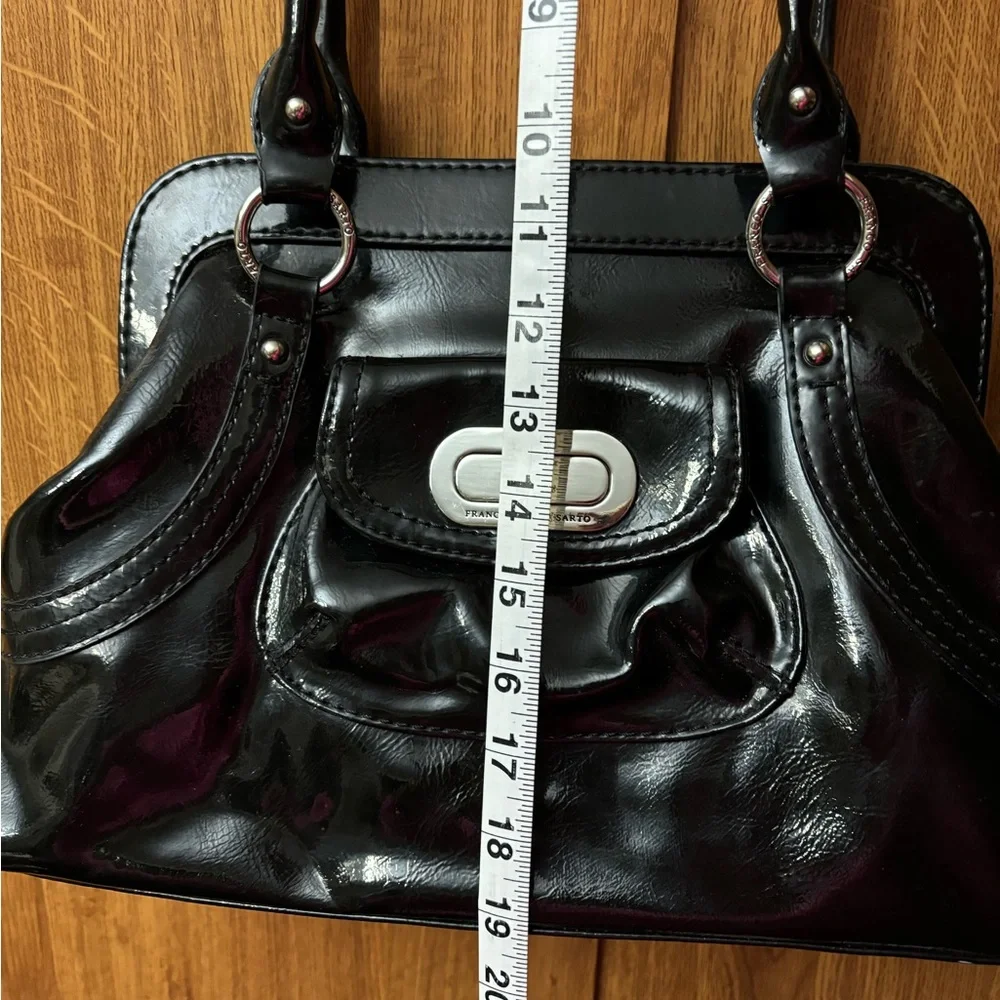 Franco Sarto- Beautiful black patent bag 19 inch tall - 15 inch wide - Picture 2 of 7